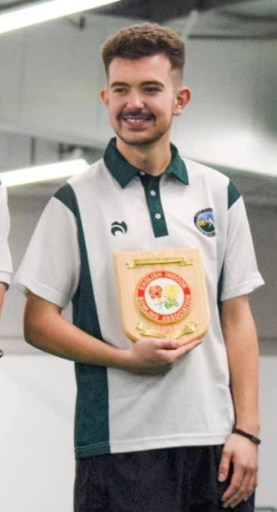 Joe Sandford with plaque