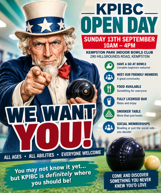 Kempston Park Indoor Bowls Club Open Day 2026